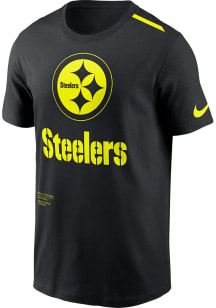 Nike Pittsburgh Steelers Black Volt Short Sleeve T Shirt