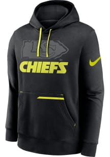 Nike Kansas City Chiefs Mens Black Volt Long Sleeve Hoodie