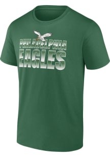 Philadelphia Eagles Kelly Green STADIUM WAVE Short Sleeve T Shirt