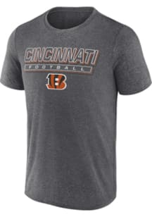 Cincinnati Bengals Charcoal Quick Repeat Short Sleeve T Shirt