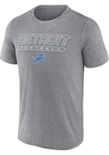 Detroit Lions Grey Quick Repeat Short Sleeve T Shirt
