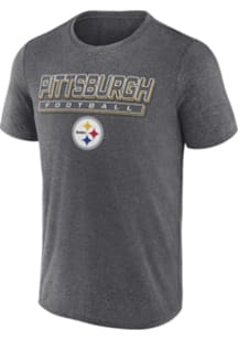 Pittsburgh Steelers Charcoal Quick Repeat Short Sleeve T Shirt