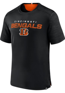 Cincinnati Bengals Black Defender Steaky Poly Short Sleeve T Shirt
