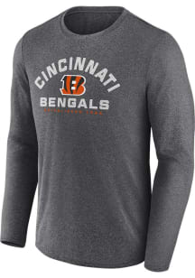 Cincinnati Bengals Charcoal Tech Arch Poly Long Sleeve T-Shirt