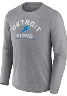 Detroit Lions Grey Tech Arch Poly Long Sleeve T-Shirt