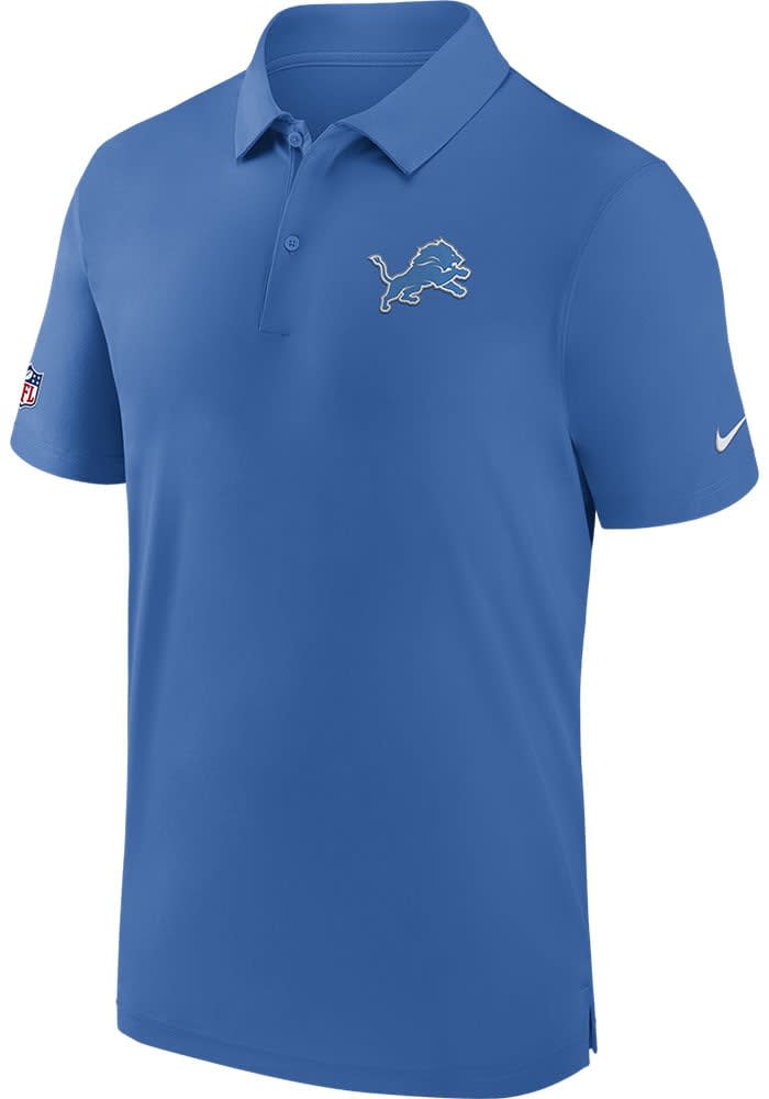 Nike Detroit Lions Mens Blue Sideline Short Sleeve Polo