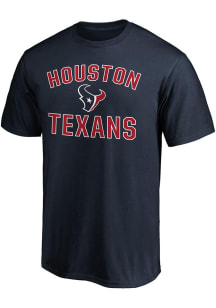 Houston Texans Navy Blue Victory Arch Short Sleeve T Shirt