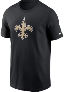 Nike New Orleans Saints Black Logo Short Sleeve T Shirt