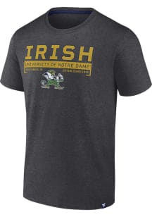 Notre Dame Fighting Irish Grey Biblend Staple Short Sleeve T Shirt