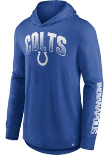 Indianapolis Colts Mens Blue ICONIC SLUB Fashion Hood