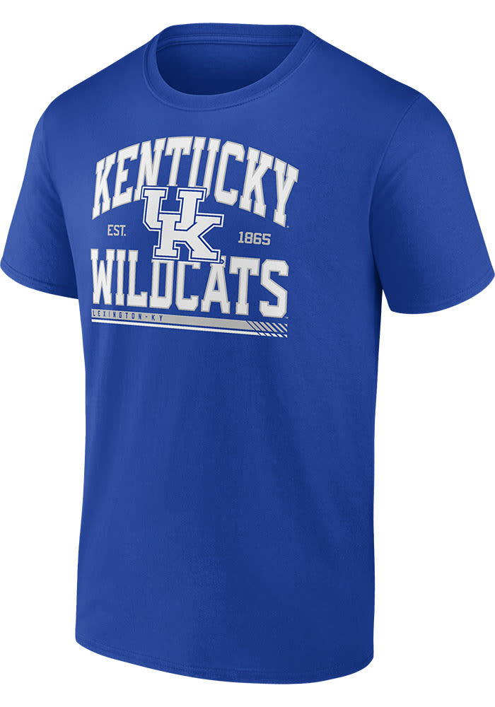 Kentucky Wildcats Blue Modern Stack Short Sleeve T Shirt