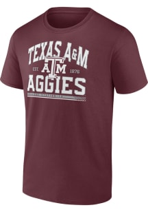 Texas A&amp;M Aggies Maroon Modern Stack Short Sleeve T Shirt