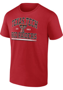Texas Tech Red Raiders Red Modern Stack Short Sleeve T Shirt