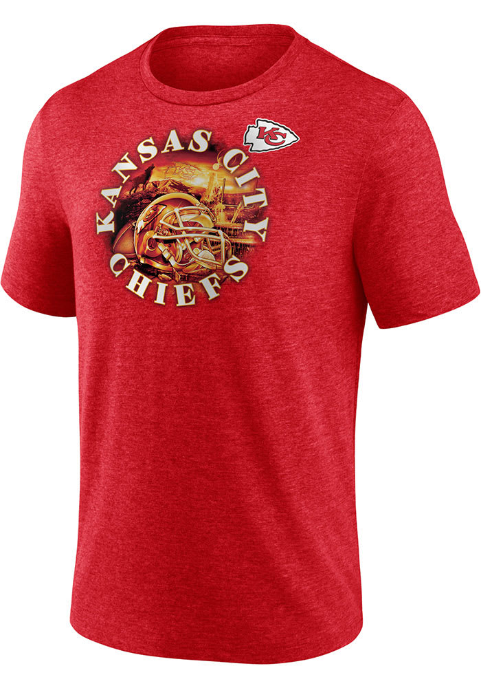 Kansas City Chiefs Red True Classics Triblend Short Sleeve Fashion T Shirt