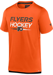 Philadelphia Flyers Orange Authentic Pro Tech Short Sleeve T Shirt