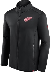 Detroit Red Wings Mens Black Authentic Pro Rink Light Weight Jacket