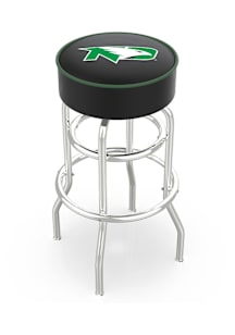 North Dakota Fighting Hawks Double-Ring Swivel Pub Stool - Black