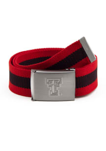 Texas Tech Red Raiders Fabric Stripe Belt Mens Belt