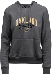 Oakland University Golden Grizzlies Womens Black Goodie Hooded Sweatshirt