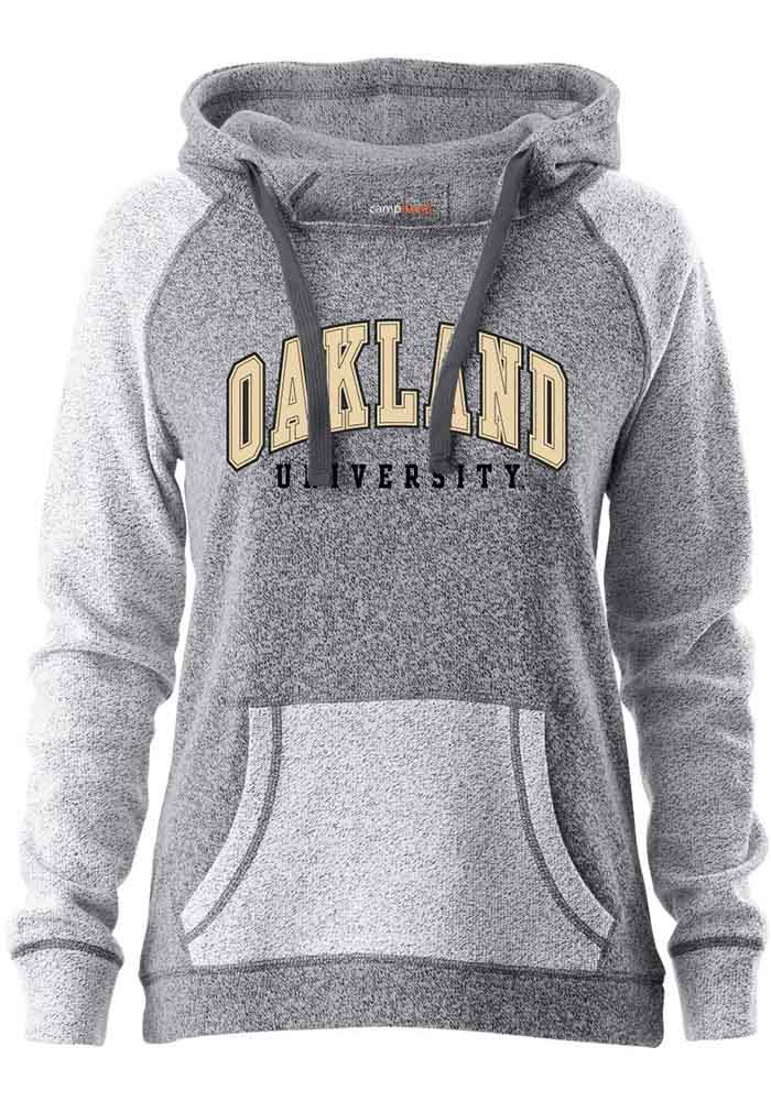 Oakland University Golden Grizzlies Womens Grey Horizon Hooded Sweatshirt