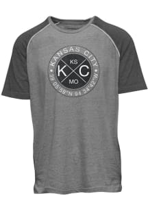 Kansas City Grey Coordinates Raglan Short Sleeve T Shirt