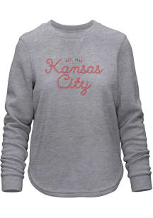 Kansas City Womens Grey EST 1853 Grey Long Sleeve Crew Sweatshirt