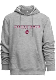 U of A at Little Rock Trojans Womens Grey Everyday Hood Hooded Sweatshirt