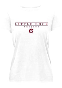 U of A at Little Rock Trojans Womens Oatmeal Essentials Short Sleeve T-Shirt
