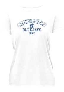 Creighton Bluejays Womens White Essential Short Sleeve T-Shirt