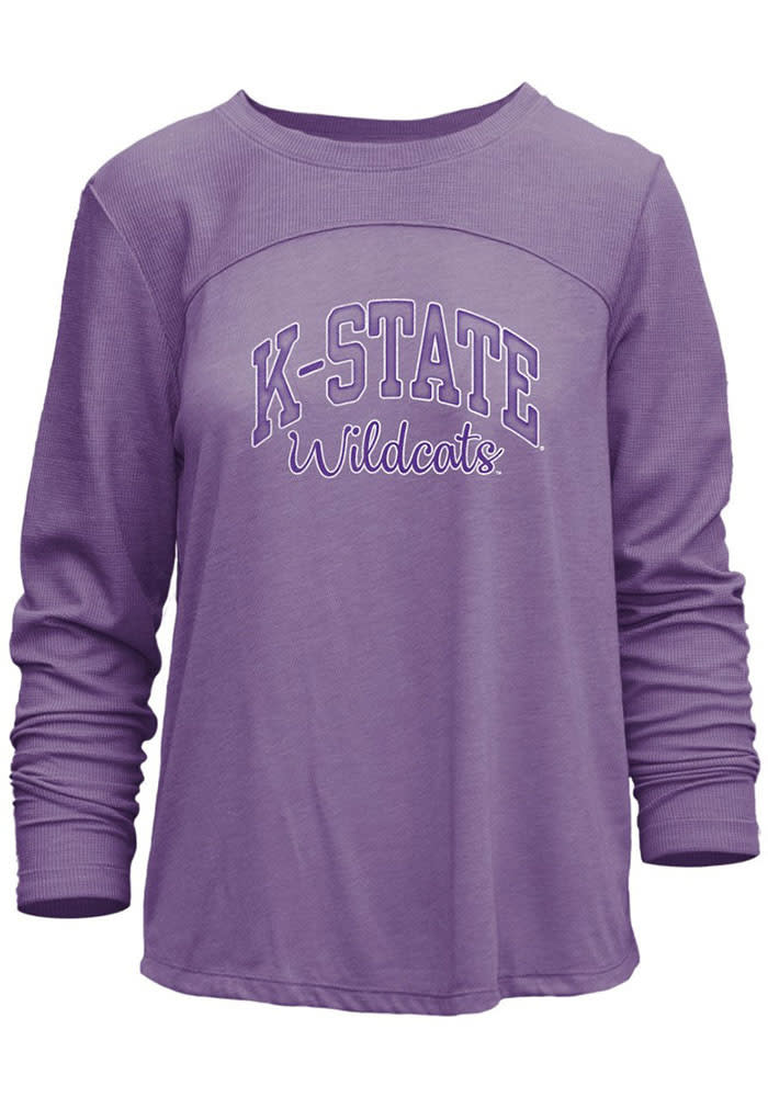 K-State Wildcats Womens Purple Spree LS Tee