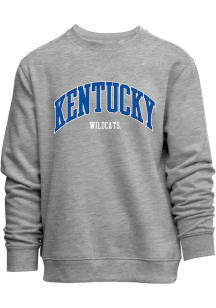 Kentucky Wildcats Mens Grey Everyday Team Name Applicque Long Sleeve Crew Sweatshirt