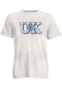 Kentucky Wildcats Oatmeal Go To Team Initial Short Sleeve Fashion T Shirt