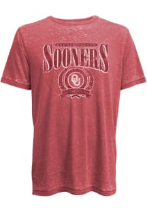 Oklahoma Sooners Crimson Lifeguard Seal Short Sleeve Fashion T Shirt