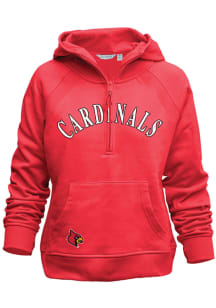 Louisville Cardinals Womens Red Asana Hooded Sweatshirt