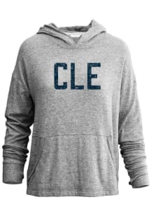 Cleveland Womens Grey Wordmark Hooded Sweatshirt