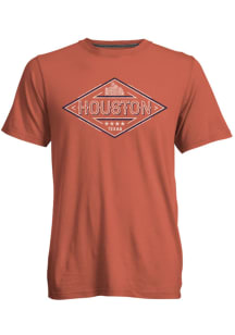 Houston Orange Skyline Short Sleeve T Shirt