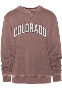 Colorado Mens Brown Wordmark Long Sleeve Crew Sweatshirt