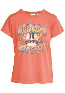 Houston Womens Orange Space City Short Sleeve T-Shirt