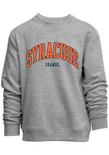 Syracuse Orange Mens Grey Everyday Team Name Applicque Long Sleeve Crew Sweatshirt