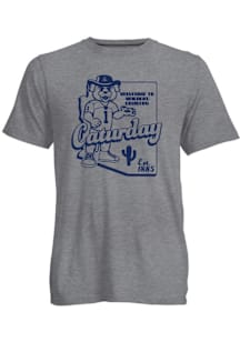 Arizona Wildcats Grey Go To Arizona Outline Short Sleeve T Shirt