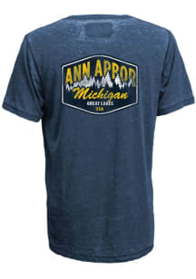 Ann Arbor Blue Great Lakes Short Sleeve Fashion T Shirt