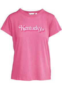 Kentucky Womens Pink Script Short Sleeve T-Shirt