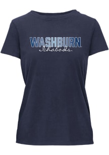 Washburn Ichabods Womens Navy Blue Spree LS Tee