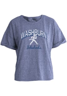 Washburn Ichabods Womens Navy Blue Tried and True Short Sleeve T-Shirt