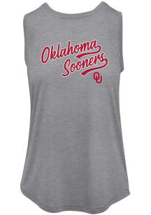 Oklahoma Sooners Womens Grey Hottie Tank Top
