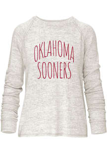 Oklahoma Sooners Womens Oatmeal Bumblebee Crew Sweatshirt