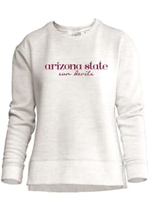 Arizona State Sun Devils Womens Oatmeal Unity Crew Sweatshirt