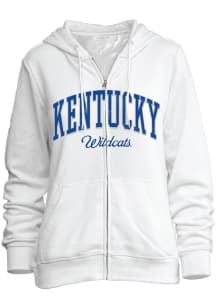 Kentucky Wildcats Womens White Full Zip Long Sleeve Full Zip Jacket