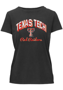 Texas Tech Red Raiders Womens Black Foil Essentials Short Sleeve T-Shirt