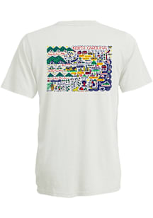 North Carolina Ivory Julia Gash Short Sleeve Fashion T Shirt